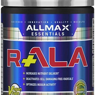 ALLMAX Nutrition - R+ALA, R-Alpha Lipoic Acid, Gluten Free & Vegan, 60 Capsules